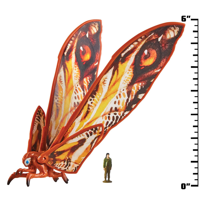 MonsterVerse Godzilla x Kong: The New Empire, 6-Inch Mothra Action Figure Toy, Iconic Collectable Movie Character, Includes 1-Inch Mini Jia, Suitable for Ages 4 Years+