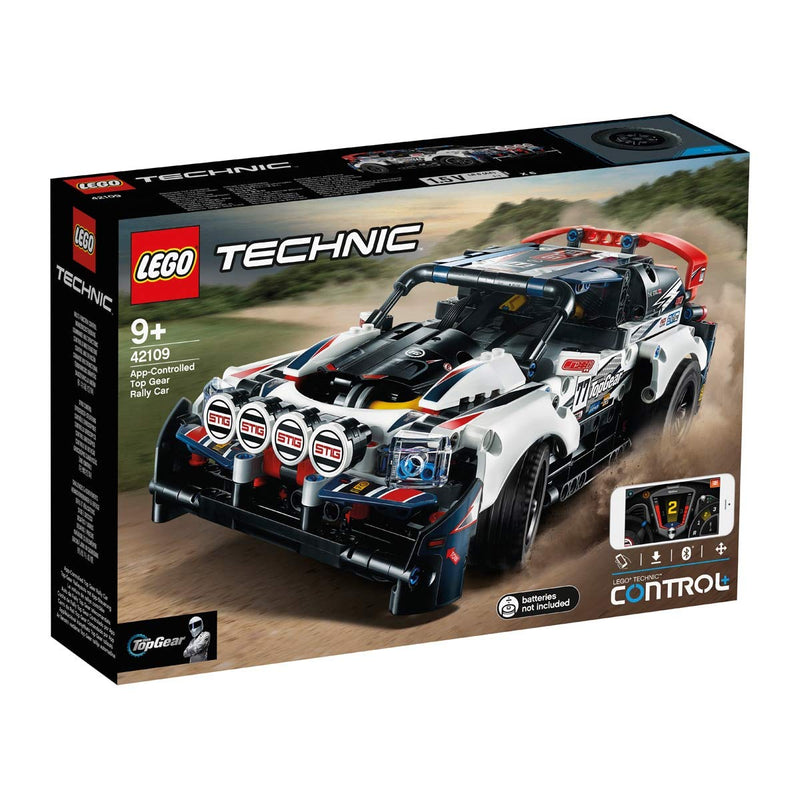 LEGO 42109 Technic CONTROL+ App-Controlled Top Gear Rally Car Model Building Set, RC Racing Car Toy