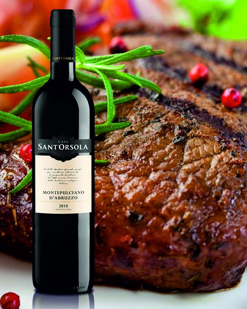Sant'Orsola Barolo D.O.C.G. + Chianti D.O.C. + Montepulciano D.O.C. d'Abruzzo Italian Red Wine Giftbox - Luxury Red Wine - Gifts for Women - Mum - 3 x 750 ml