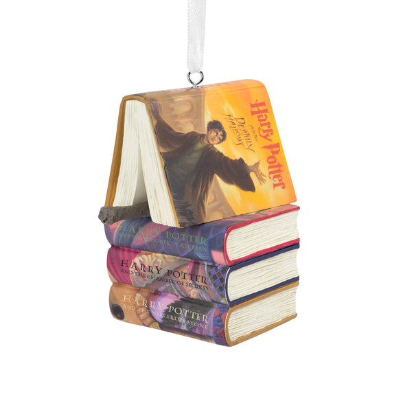 Hallmark Harry Potter Stacked Books With Wand Christmas Ornament, Harry Potter Decoration, Christmas Hanging Ornament, Gifts for Christmas - Gift Guide