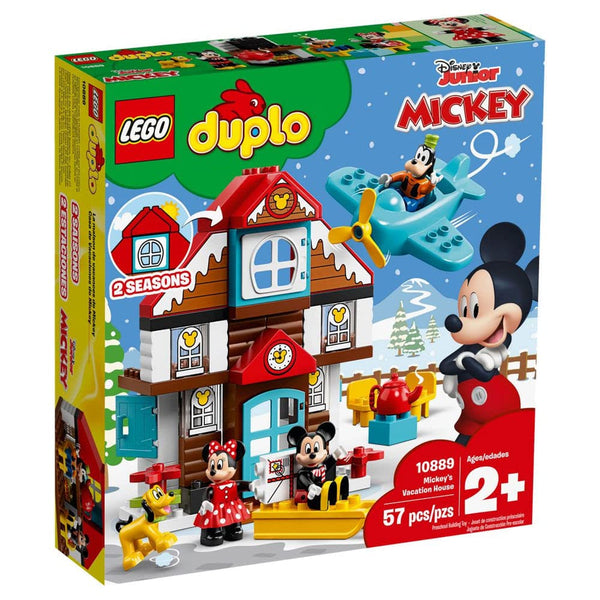 LEGO DUPLO Disney Mickey's Vacation House 10889 Toy House Building Set for Toddlers with Minnie Mouse, Goofy, Pluto and Mickey Mouse Figures (57 Pieces)