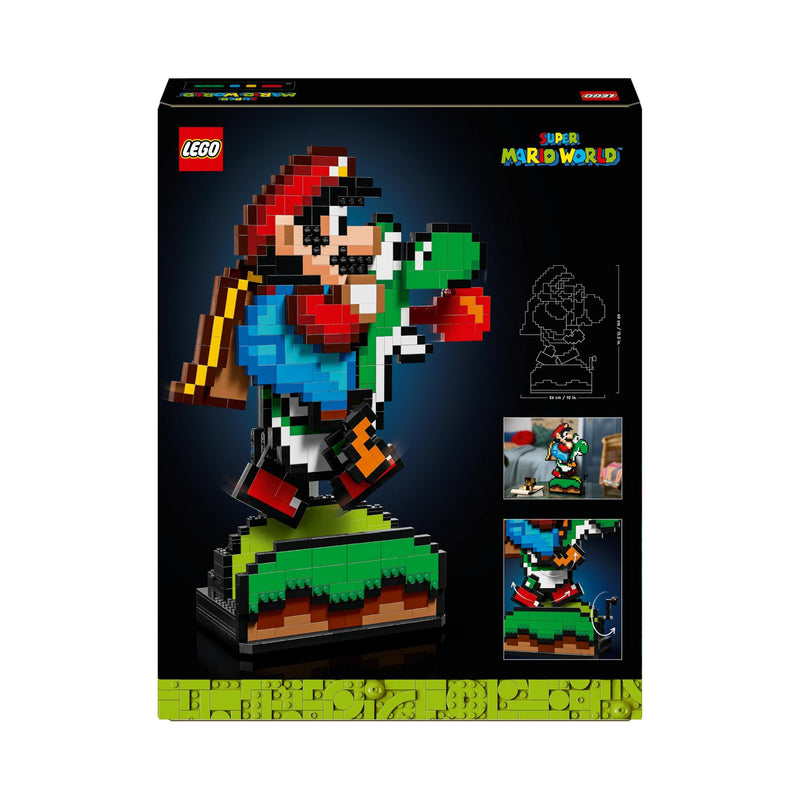 LEGO Super Mario World: Mario & Yoshi Building Set, Model Kit for Adults to Build, with Pixelated Character Figures, Collectible Gamer Gift for Men, Women, Him or Her, Great for Home Decor 71438