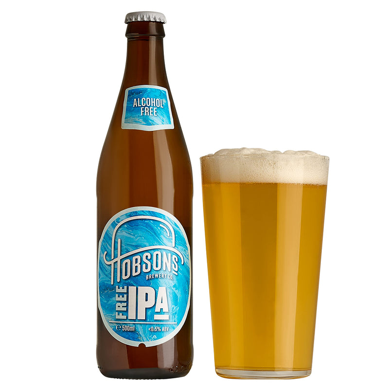 Alcohol Free Beer Hobsons FREE IPA Real Ale - Taster Gift Set – Golden Pale IPA, Non-Alcoholic, Low Calorie (6)