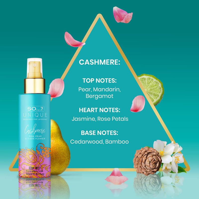 So…? Unique Elegant & Empowered Womens Body Mist Gift Set Bundle, Deluxe Duo Vanilla Candy, Deluxe Duo Sweet Pea & Summer Escapes Grande Set
