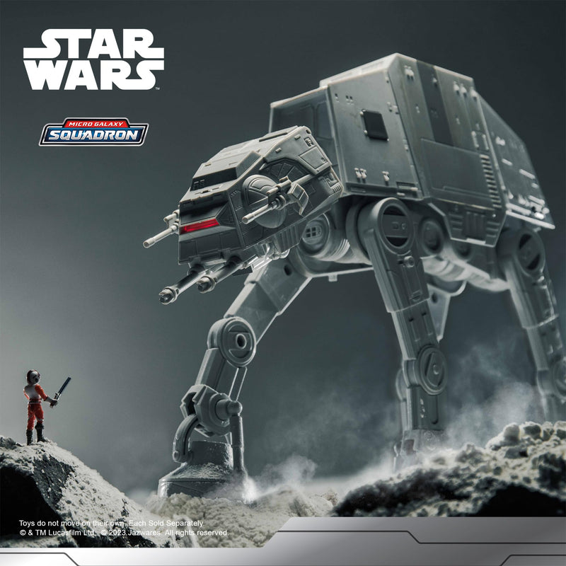 Star Wars Micro Galaxy Squadron AT-AT Walker - 10-Inch Assault Class Vehicle with Five 1-Inch Micro Figure Accessories