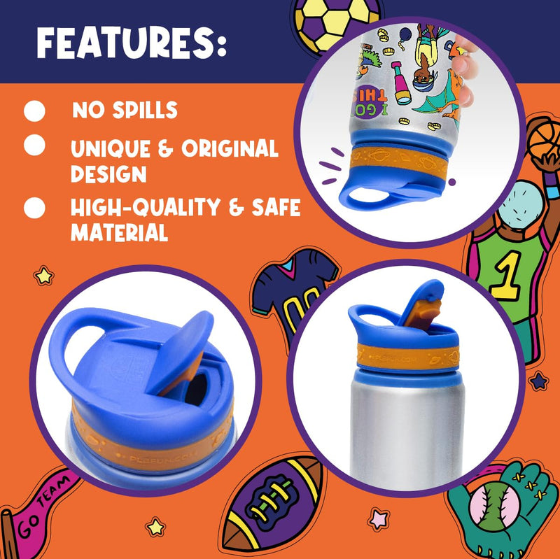 PURPLE LADYBUG Decorate Your Own Water Bottle Craft Kits for Kids - Cool 6 Year Old Boy Gifts Ideas, Birthday Presents for Kids 6-12, Fun 7 Year Old Boy Gifts, Kids Water Bottles, & Crafts for Boys - Gift Guide