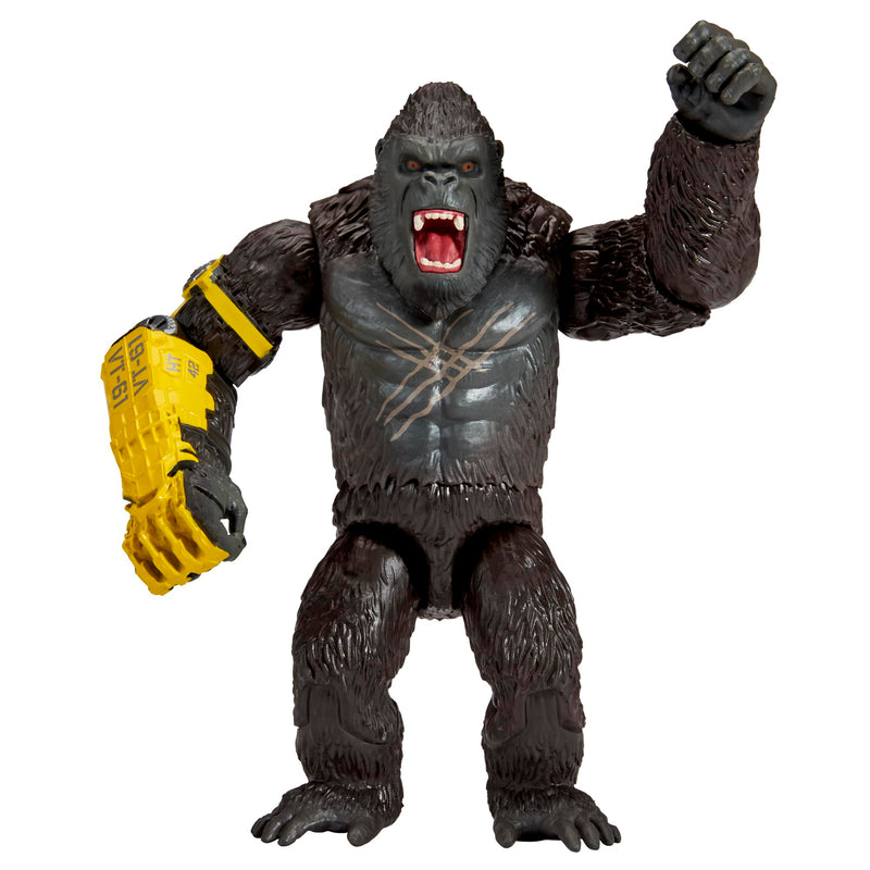 MonsterVerse Godzilla King of the Monsters 6 Inch Titan King Ghidorah Articulated & Godzilla x Kong: The New Empire, 6-Inch Kong Action Figure Toy, Iconic Collectable Movie Character