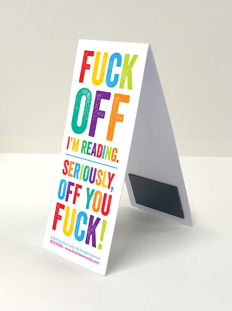 Brainbox Candy - Funny Rude 'F… Im Reading' Magnetic Bookmark - Perfect Birthday Gift for Him Her - Friends Book Lovers - Bookworms - Stocking Fillers