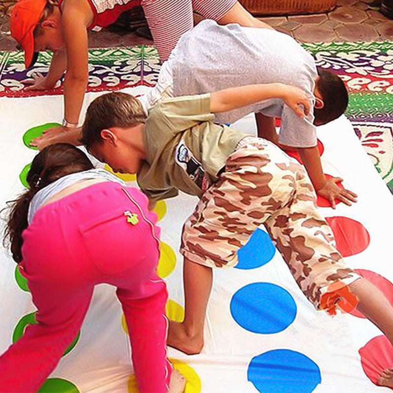 NINVVS 1 Piece Twisting Game; Balance Floor Play Mat, Family Games, Fun Games for Kids, Team Games, Puzzle Games, Kids Adults, For Birthday Party (2-4 People)