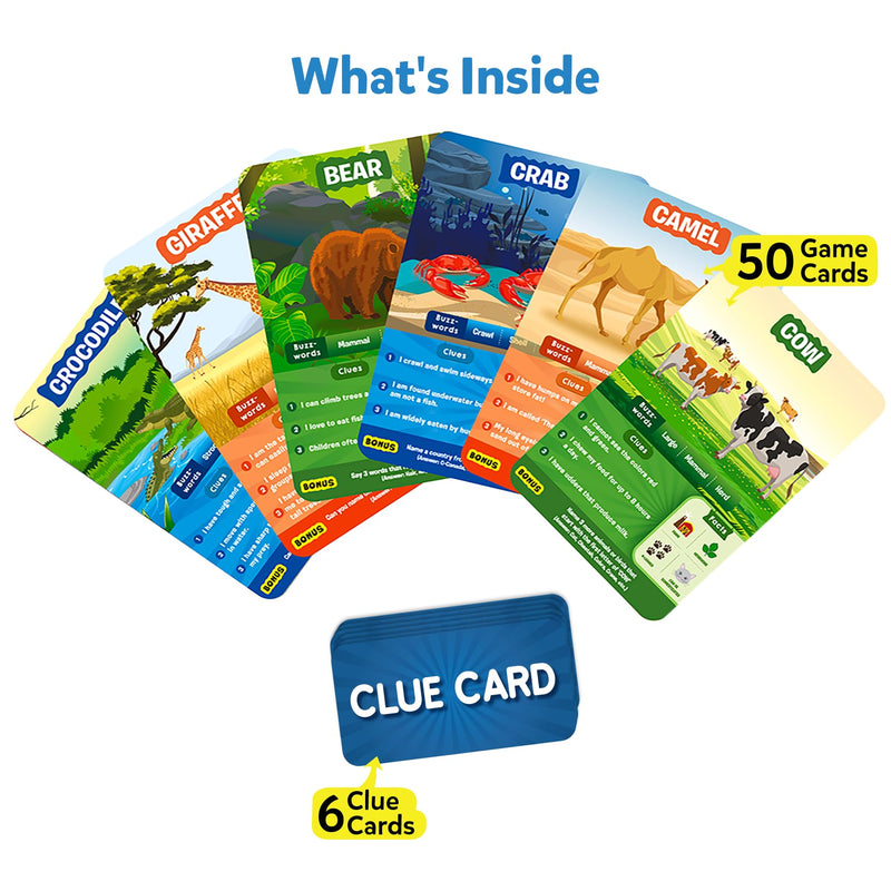 Skillmatics Card Game - Guess in 10 Animal Planet, Stocking Stuffers, Perfect for Boys, Girls, Kids, and Families Who Love Toys, Board Games, Gifts for Ages 6, 7, 8, 9