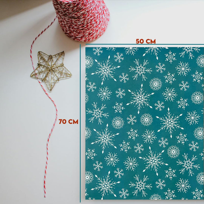 GEMS |16 Christmas Wrapping Paper 50cm x 70cm | 8 Festive Designs | Premium Quality Paper | Ideal for Xmas Birthday Christmas Party Festival Wrapping Paper | Gifts Wrapping Paper Sheets - Gift Guide