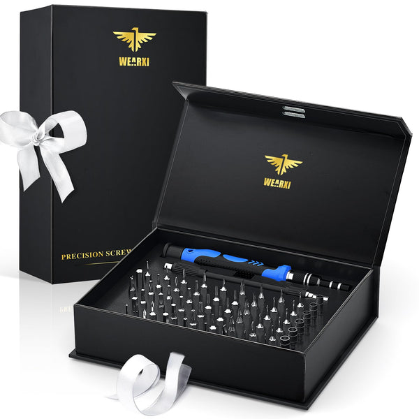 WEARXI Gifts for Men 60 in 1 Precision Screwdriver Set, Mens Gifts for Dad, Birthday Gifts for Him, Gadgets for Men, Secret Santa Gifts for Men, Christmas Gifts for Him, Stocking Fillers for Men - Gift Guide