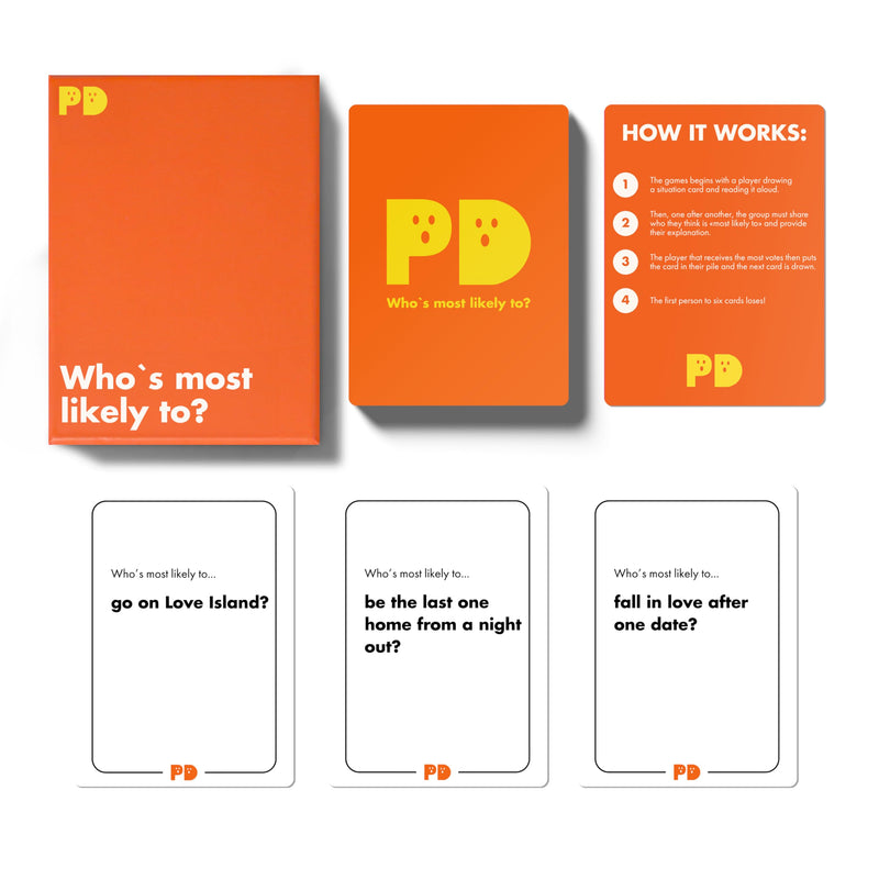 Predictopia 'Who's most likely to?' | Adult Card Game for Hen Parties - Stag Dos - Adults - Families - Students & University Parties | Fun Party Game | Games Night