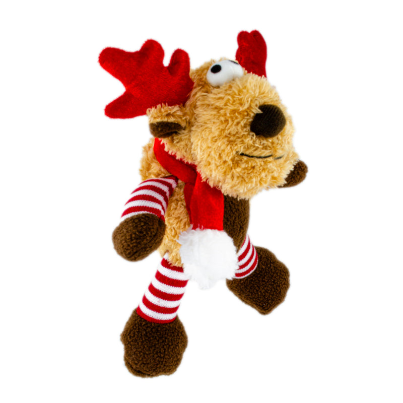 Scarlaroo Christmas Reindeer Plush Dog Toy Gift for Puppy and Small Dogs - Gift Guide