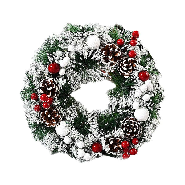 Christmas Wreaths for Front Door 40cm/16inch Door Wreaths Outdoor Indoor Christmas Decorations Sale Clearance - Gift Guide