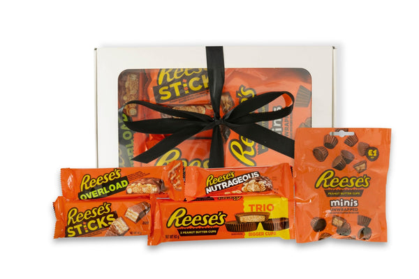 Reeses Chocolate Gift Box | Reese's Peanut Butter Chocolate Hamper | Reese American Candy Gift Set Selection | American Sweet Hamper gift box by Xenevo® - Gift Guide