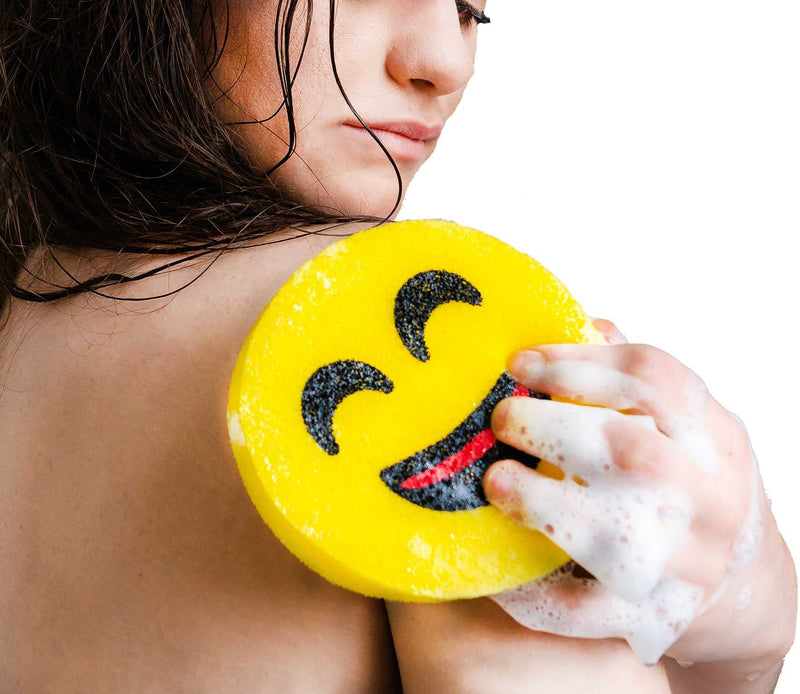 Gifton - Icon Face Shape Sponge for Bathing Bath Time Toy Funny Cute Shower Kids Sponge Bath Novelty for Soft Skin - Gift for Boys Girls Men Women Toddler Birthday Present Christmas Stocking Filler - Gift Guide