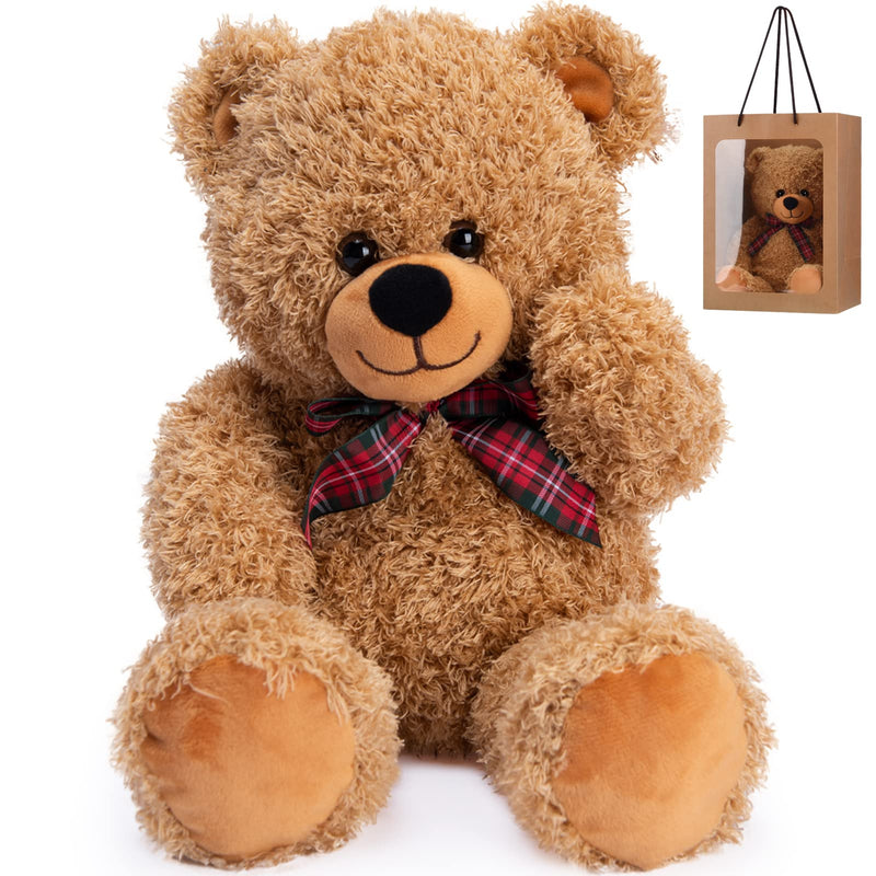 Bebamour 45cm Teddy Bear Baby Stuffed Animals Soft Toys Teddy Bears for Girs Gifts, Christening, Baby Shower, Birthday, Christmas Toys for Kids (Light Brown) - Gift Guide