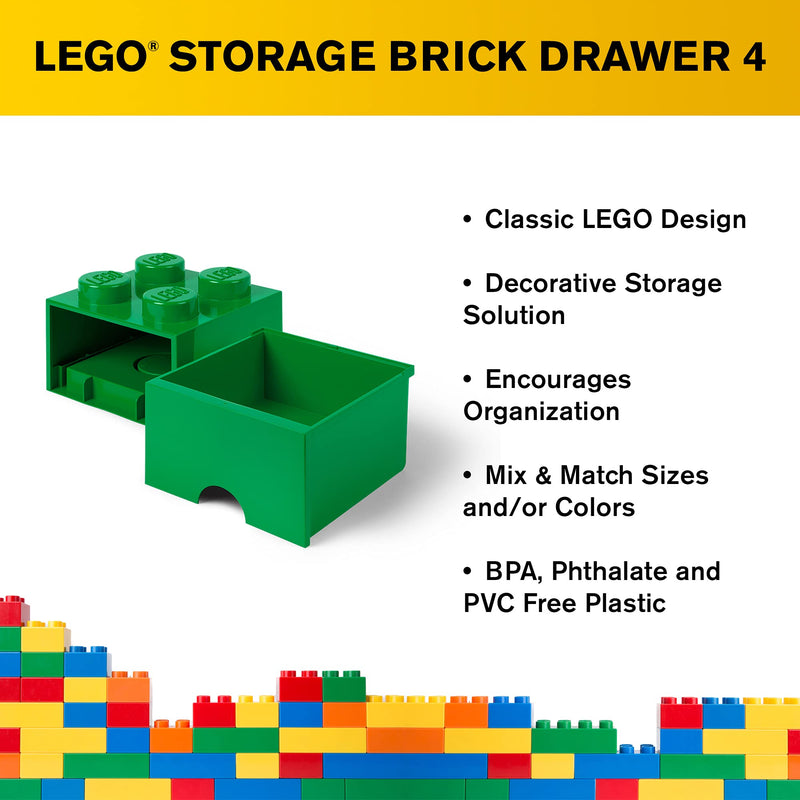 LEGO Storage Brick 1 Drawer Dark Green