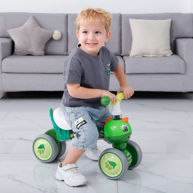 XIAPIA Baby Balance Bike 1 2 3 Years Old Boys Girls Toddler Ride on Toys for 1 Year Old Baby Trike Garden toys 1 st Birthday Gift for Girls Boys Baby Bike Walker No Pedals (Dinosaur)