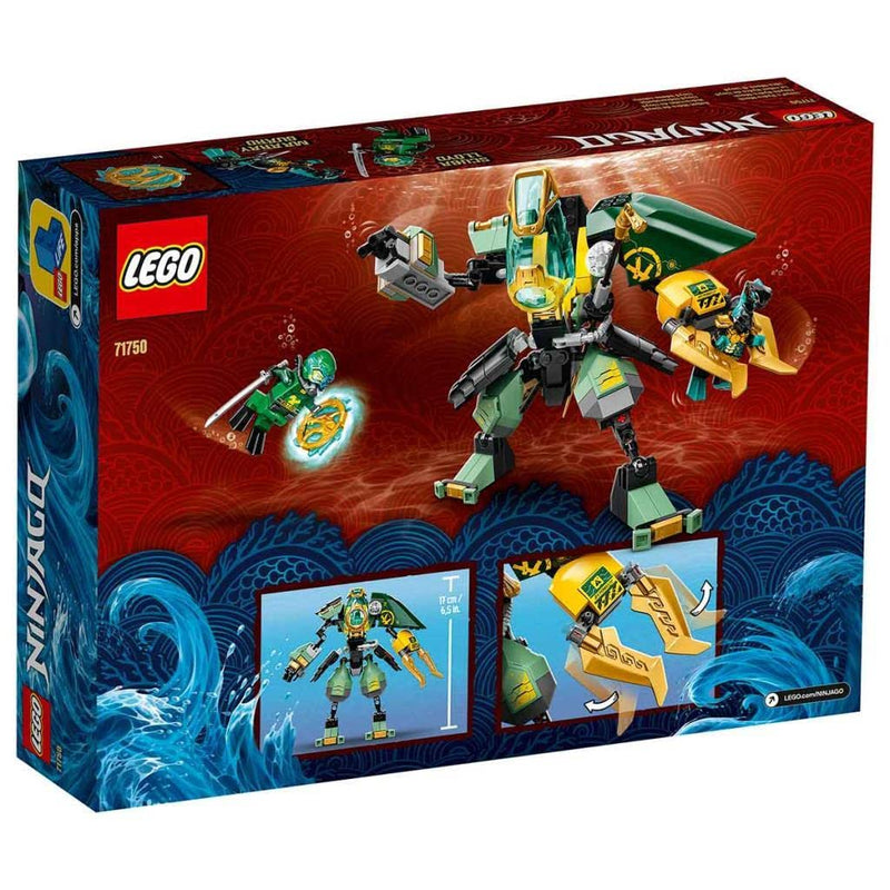 LEGO 71750 NINJAGO Lloyd’s Hydro Mech Action Figure Underwater Building Set, Ninja Toy with Lloyd Minifigure, Gifts for 7 Plus Year Old Boys and Girls