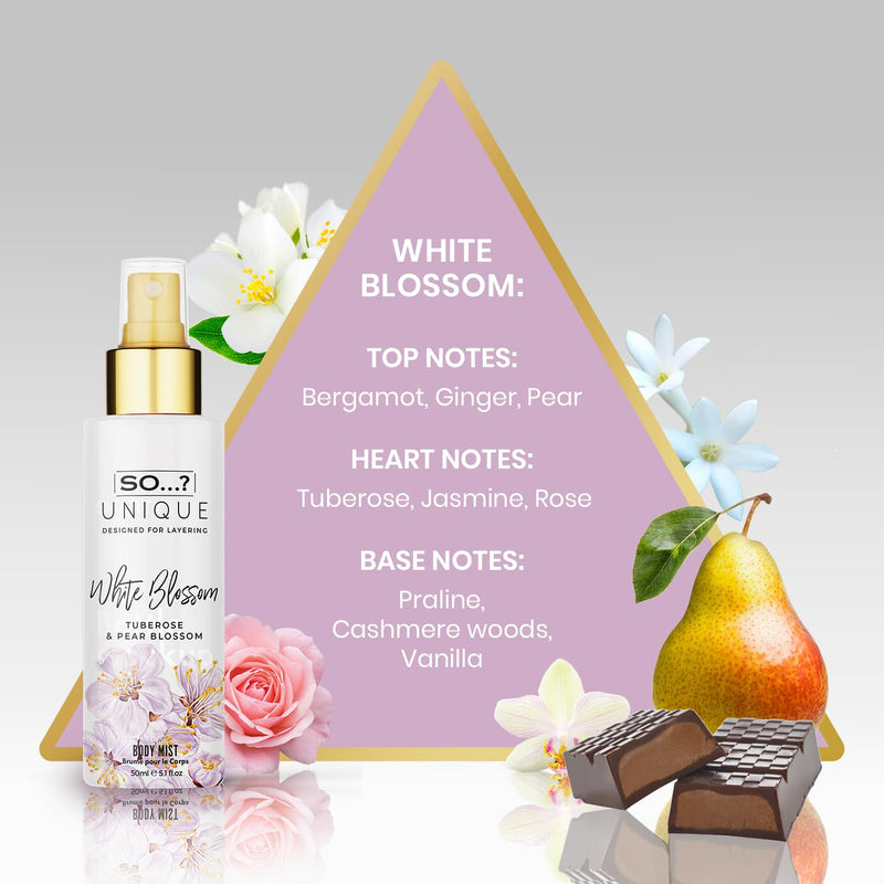 So…? Unique Elegant & Empowered Womens Body Mist Gift Set Bundle, Deluxe Duo Vanilla Candy, Deluxe Duo Sweet Pea & Summer Escapes Grande Set