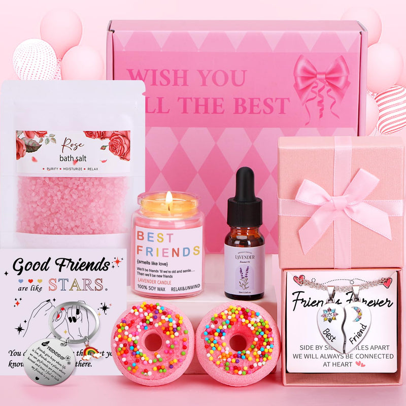 Friendship Gifts For Women, Best Friend Gifts For Women, Friends Gifts For Birthday Christmas Xmas, Relaxation Spa Sets Care Package Box Pamper Hampers For Best Friends Bestie, Female Friends Presents