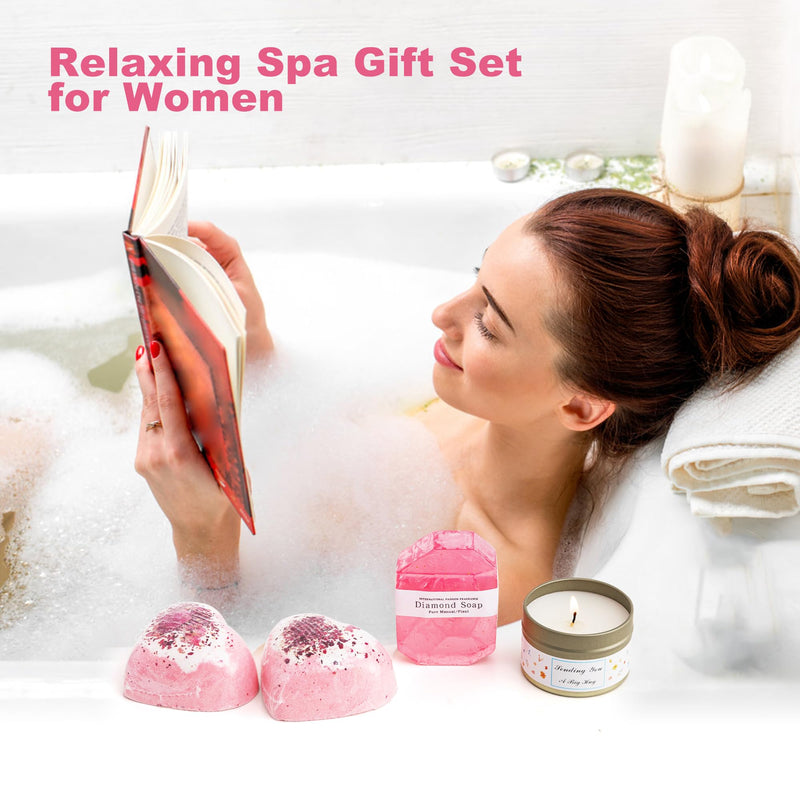 Birthday Gifts for Women,Unique Birthday Hampers Pamper Gift Box for Her,Self Care Package Relaxation Spa Bath Set for Her, Wellbeing Get Well Soon Christmas Gifts Ideas for Siste,Best Friend, Mum