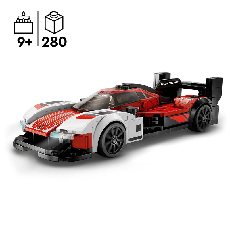 LEGO Speed Champions Porsche 963, Model Car Building Kit, Racing Vehicle Toy for Kids, 2023 Collectible Set with Driver Minifigure 76916