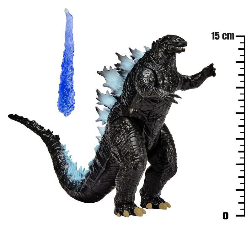 MonsterVerse Godzilla x Kong: The New Empire, 6-Inch Godzilla Original Action Figure Toy, Iconic Collectable Movie Character, Includes Heat Ray Power Feature, Suitable for Ages 4 Years+