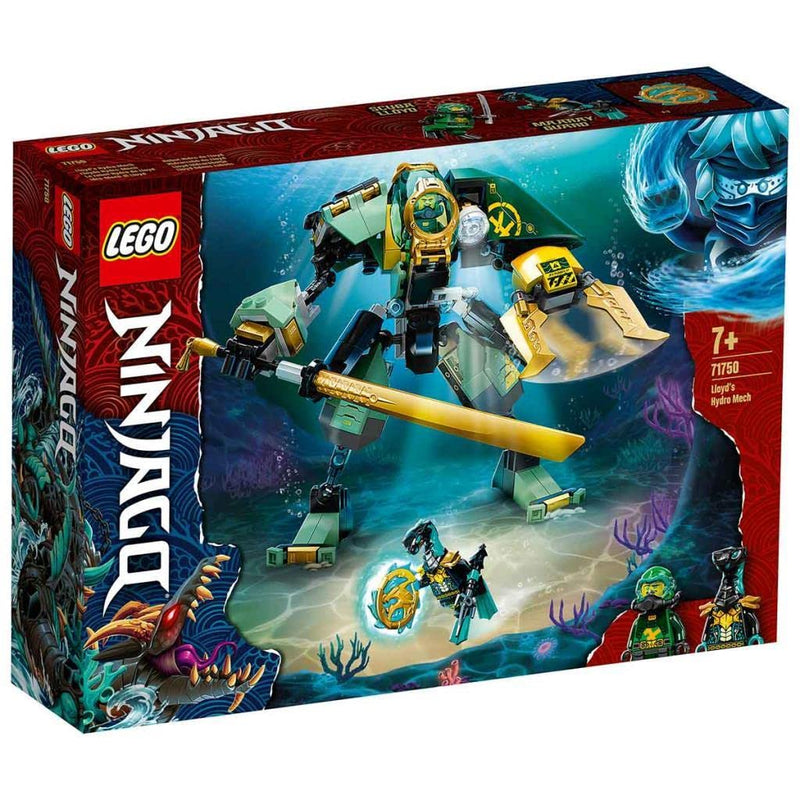 LEGO 71750 NINJAGO Lloyd’s Hydro Mech Action Figure Underwater Building Set, Ninja Toy with Lloyd Minifigure, Gifts for 7 Plus Year Old Boys and Girls