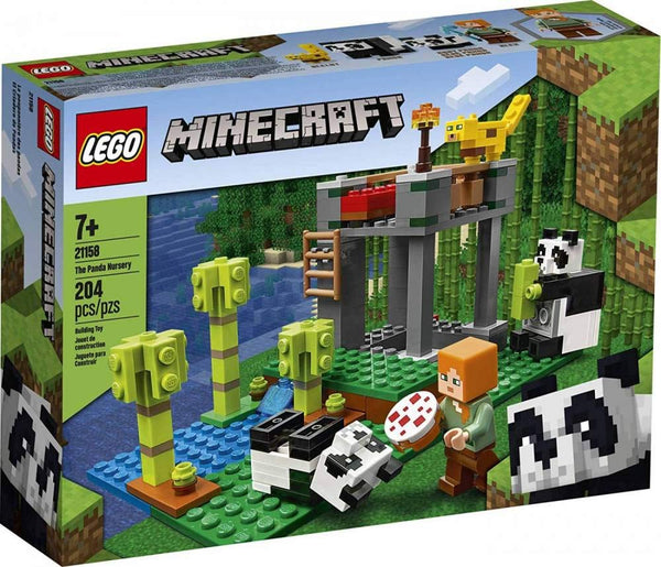 LEGO 21158 Minecraft The Panda Nursery Building Set with Alex & Animal Figures, Toys for Boys and Girls 7 plus Years Old