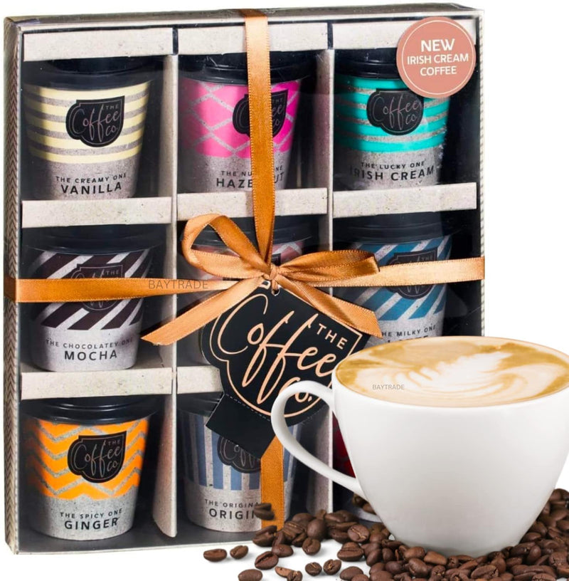 Instant Coffee Gift Set | Christmas Gifts for Men | Flavoured Coffee Lovers Gift Set for Men Ladies New Home House Xmas gift for Couples Hamper| Coffee Selection Gift Set For Women Teen Adults (2) - Gift Guide