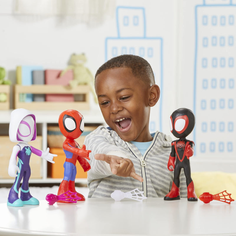 Marvel Spidey and His Amazing Friends Supersized Hero 22.5-cm Action Figures 3-Pack