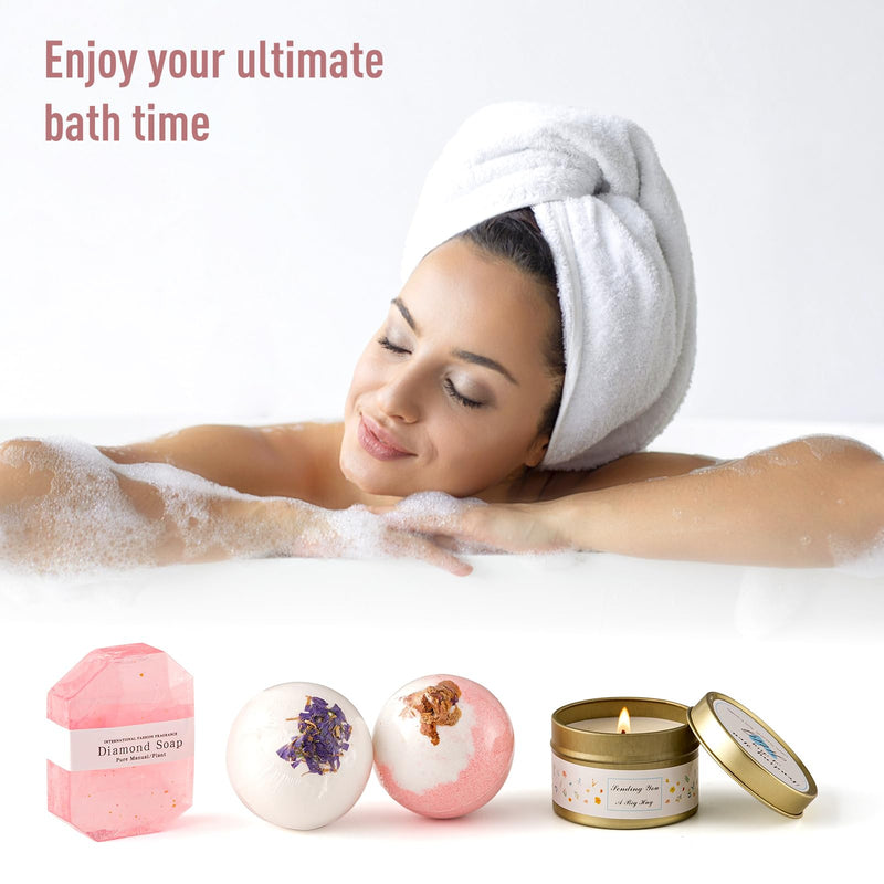 Get Well Soon Gifts for Women, Care Package for Her Gift Basket for Sick Friends, hug in a box Relaxation Spa Bath Set for Her Ladies Pamper Hamper Sets for Mum, Friends, Sister, Wife