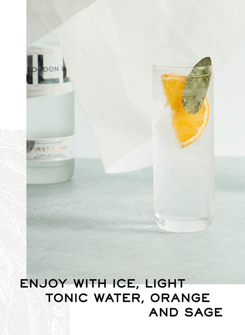 New London Light 'First Light' - Alcohol Free Gin, 70cl | Drink With Tonic | Dry Juniper, Citrus and Ginger Flavours | We support 1% for the oceans