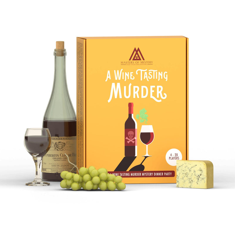 Replay-able A Wine Tasting Themed Murder Mystery Game Kit English 4-20 Players