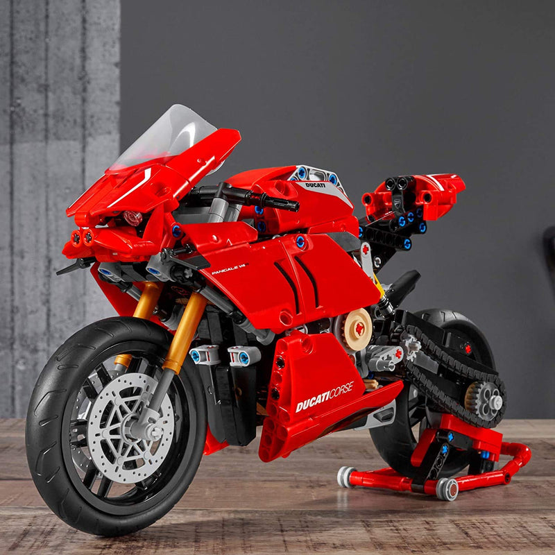 LEGO Technic Ducati Panigale V4 R 42107 Motorcycle Toy Building Kit, Build A Model Motorcycle, Featuring Gearbox and Suspension, New 2020 (646 Pieces),