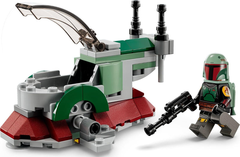 LEGO Star Wars Boba Fett's Starship Microfighter, Buildable Toy Vehicle with Adjustable Wings and Flick Shooters, The Mandalorian Set for Kids 75344