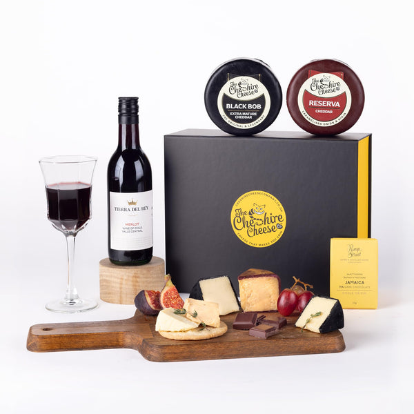 Indulgent Cheese, Wine and Chocolate Gift Set | Cheese & Chocolate Gift Hamper from the Cheshire Cheese Company - Gift Guide