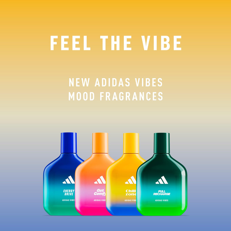 adidas Vibes Chill Zone Eau de Parfum For All, Relaxing and Comforting, Long Lasting Fragrance, Lavender and Vanilla 100ml