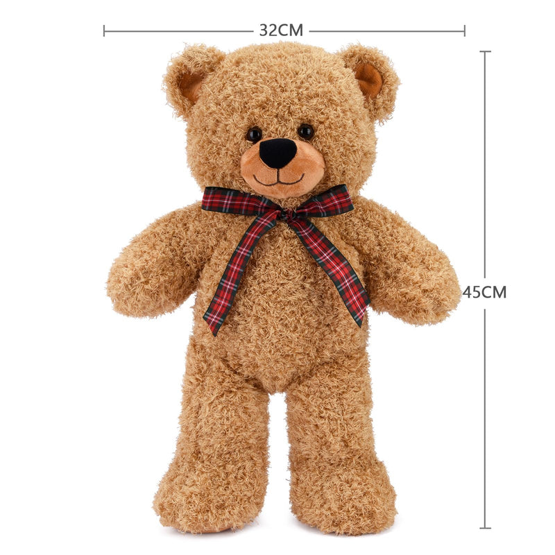 Bebamour 45cm Teddy Bear Baby Stuffed Animals Soft Toys Teddy Bears for Girs Gifts, Christening, Baby Shower, Birthday, Christmas Toys for Kids (Light Brown) - Gift Guide