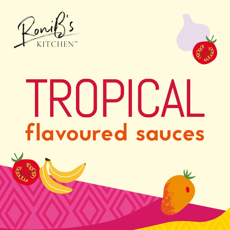 Tropical Sauces Gift Box from RoniB’s Kitchen 150ml - 3 x Filipino Style Vegan Sauces - Banana Ketchup, Ihaw Ihaw BBQ Sauce & Labuyo Hot Chilli Sauce - Gift Guide