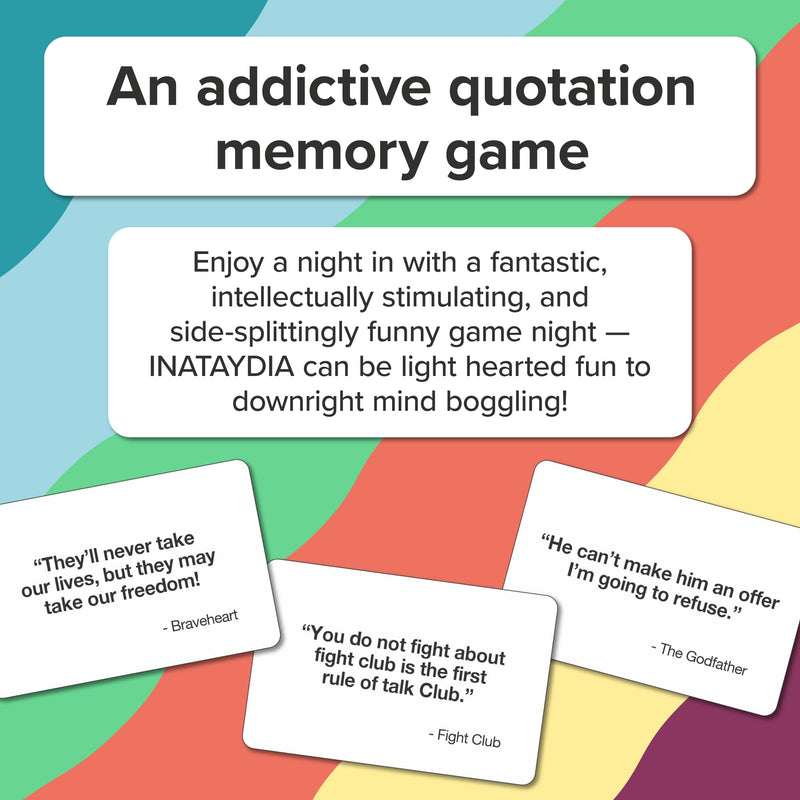 13th Floor Games I’m Not As Think As You Drunk I Am - Quotation Memory Card Game for Adults - Drinking Game For Adults Party - Card & Board Games 2-8 Players, 30min, Ages 18+