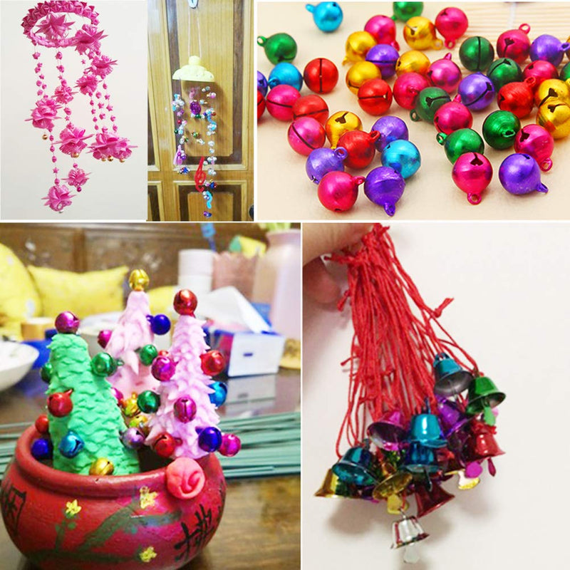 WenX 100 Pieces Jingle Bells, 6mm Small Colourful Bell Tinkle Bell for Christmas Decorating - Gift Guide