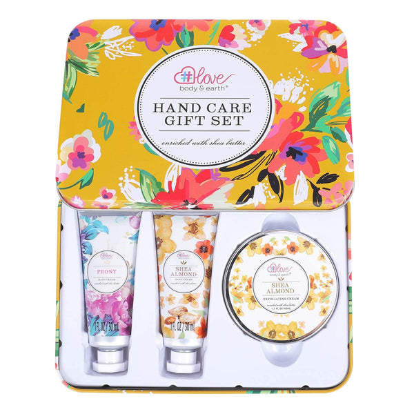 Hand Cream Gift Set for Women - Hand Lotion Set with Shea Butter, Skin Care Gift Box Includes 2 Hand Cream & Exfoliating Cream, Gifts for Her, Birthday Gifts,Mothers Day Gifts Christmas gifts - Gift Guide