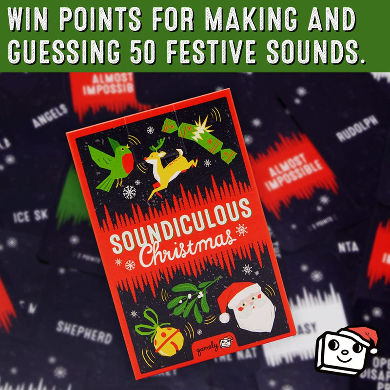 Soundiculous Christmas: The Hilarious Pocketsize Party Game Of Festive Sounds That Gets The Whole Family Ho Ho Ho'ing, Stocking Filler Or Secret Santa For Adults And Kids - Gift Guide