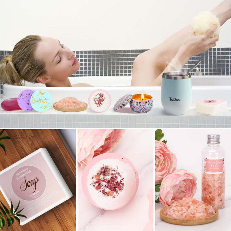 Birthday Pamper Gifts , Unique Self Care Package Relaxation Spa Bath Set for Her, Wellbeing Get Well Soon Gifts for Women, Ladies Hamper Birthday Gifts for Mum, Sister, Friends, Wife