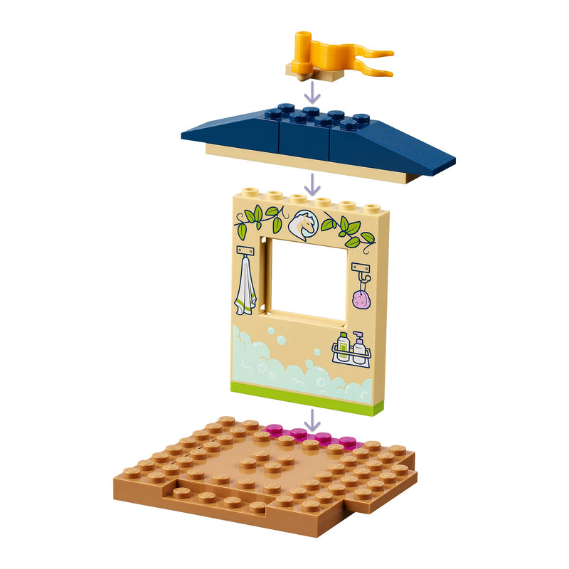 LEGO Friends Pony-Washing Stable 41696 Building Kit; Horse Toy Designed to Grow Little Imaginations; Gift for Kids Aged 4+ Who Love Farm Animal Toys (60 Pieces)