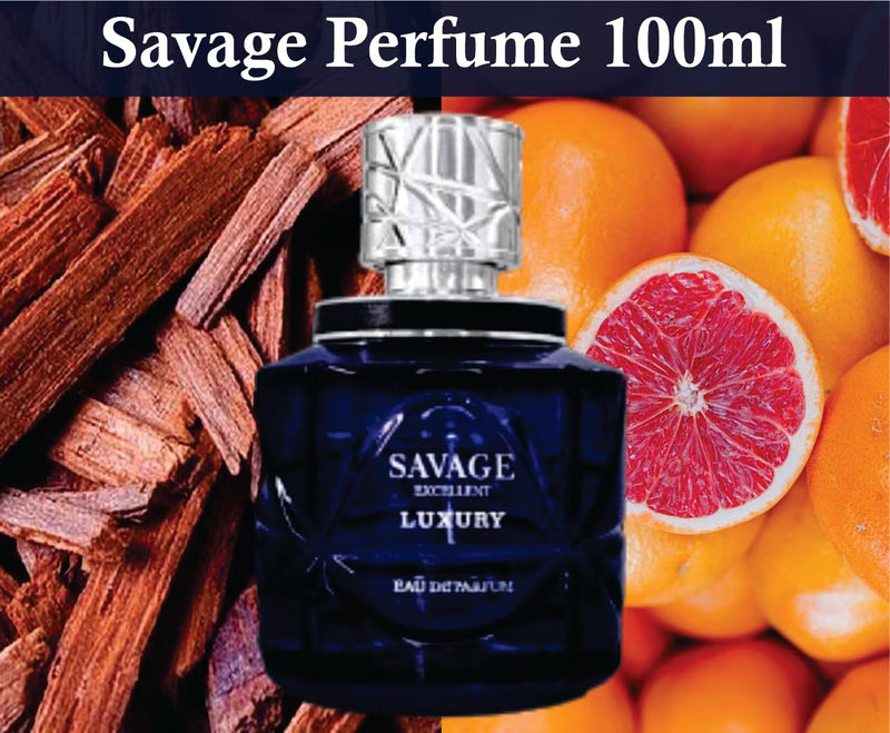 Sapphire’s choice - Savage Perfume – Inspired Savage elixir Perfume | Savage for Men Perfume | Grapefruit and Sandalwood Arabian Fragrance | Savage Men Perfume Spray 100ml Eau De Parfum Made in Uae